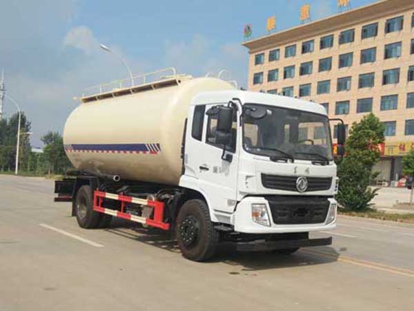 国六东风单桥粉粒物料运输车 20-22方