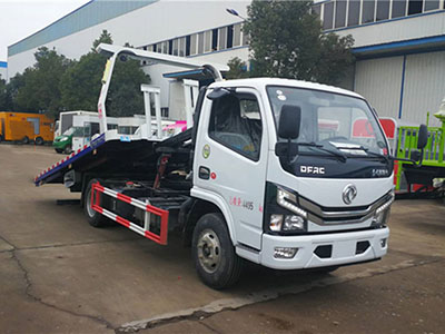 东风多利卡一拖二清障车