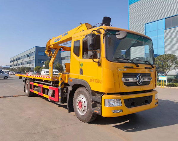 东风多利卡D9一拖二清障带吊