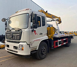 国六东风天锦一拖二清障车